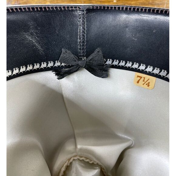 1970s Resistol Beaver 125 Rancher M.L. Leddy & Sons 7 1/4 Cowboy Western VGC - Picture 9 of 10